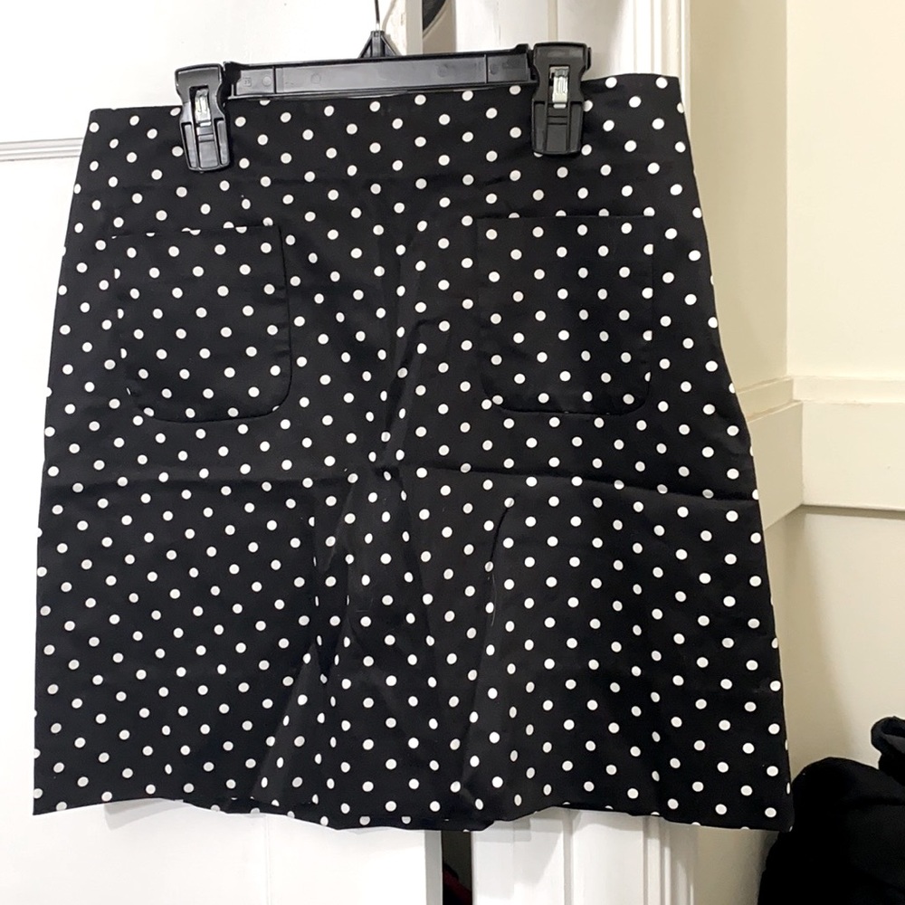 Polka dot A line mini skirt